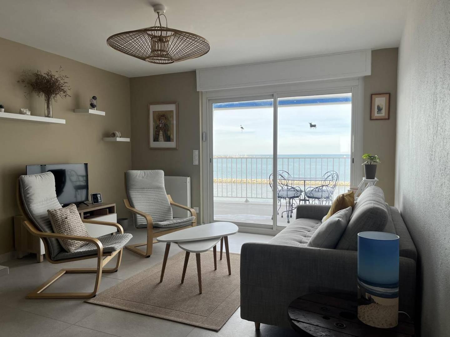 AS21932 - Appartement P3 magnifique Vue Mer en dernier étage sur le Front de Mer Le Grau-du-Roi Exterior foto